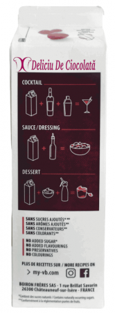 Materii Prime, Ingrediente - Piure Pasteurizat de Zmeura 100%, 1L, Boiron