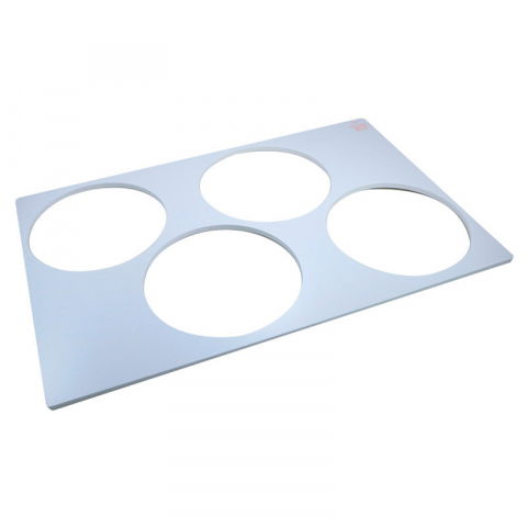 Brutarie, Patiserie - Ustensile - Placa Formare 4 Discuri Ø 19.5 cm si H 8 mm, Material Plastic Rigid