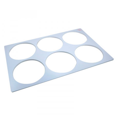 Brutarie, Patiserie - Ustensile - Placa Formare 6 Discuri Ø 17.5 cm si H 8 mm, Material Plastic Rigid