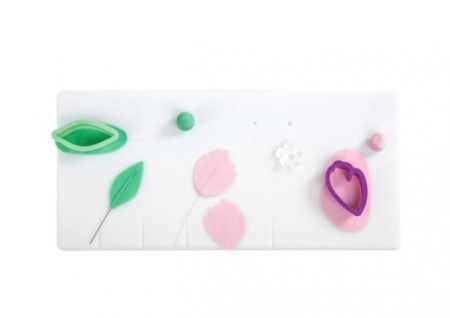 Ustensile Decor Pasta de Zahar - Planseta Modelare Pasta Zahar, Polietilena, 39 x 19 cm