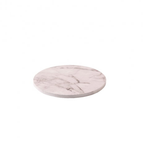Platouri Tort - Platou Tort Model Marmura Alba, Ø 20 x H 1.2 cm