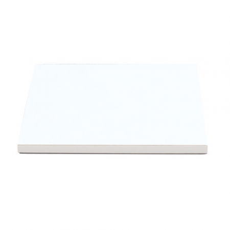 Accesorii Tort, Candy Bar, Bufet - Platou Tort Patrat Alb Satinat, 30 x 30 x H 1.2 cm