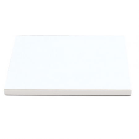 Accesorii Tort, Candy Bar, Bufet - Platou Tort Patrat Alb Satinat, 40 x 40 x H 1.2 cm