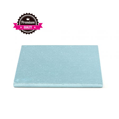 Accesorii Tort, Candy Bar, Bufet - Platou Tort Patrat Bleu, 30 x 30 x H 1.2 cm