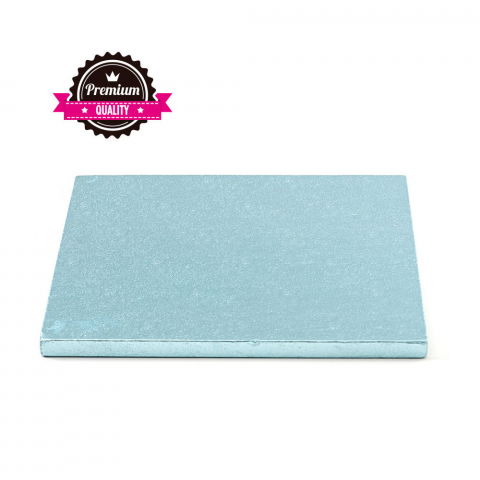 Accesorii Tort, Candy Bar, Bufet - Platou Tort Patrat Bleu, 35 x 35 x H 1.2 cm