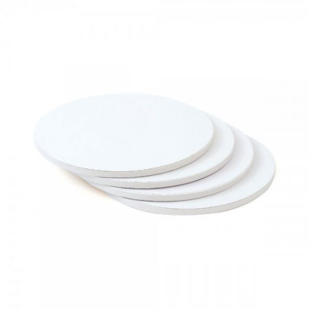 Platouri Tort - Platou Tort Rotund Alb Satinat, Ø 30 x H 1.2 cm