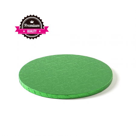 Accesorii Tort, Candy Bar, Bufet - Platou Tort Rotund Verde, Ø 25 x H 1.2 cm