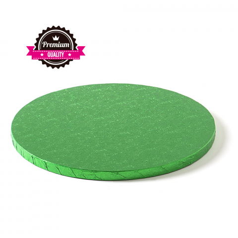 Accesorii Tort, Candy Bar, Bufet - Platou Tort Rotund Verde, Ø 40 x H 1.2 cm