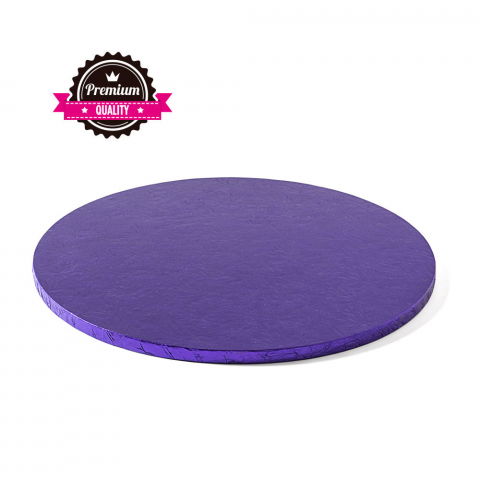 Accesorii Tort, Candy Bar, Bufet - Platou Tort Rotund Violet, Ø 35 x H 1.2 cm