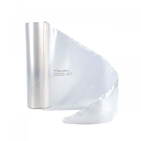 Ustensile Decorare Tort - Posuri Unica Folosinta Transparent 55 cm, 80 Microni, Rola 100 Buc