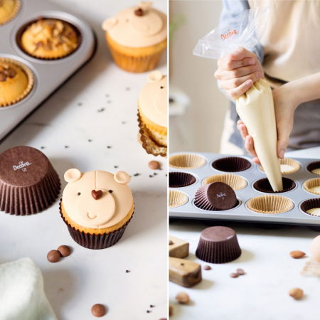 Ustensile Decorare Tort - Posuri Unica Folosinta Transparent, H 40 cm, Set 24 buc