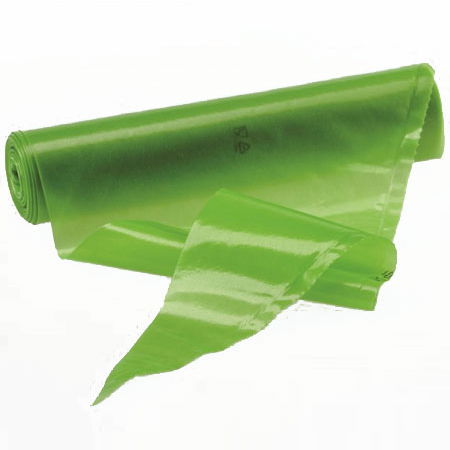 Posuri Unica Folosinta Verde, H 40 cm, 80 Microni, gip Effect, Set 100 Buc [2]