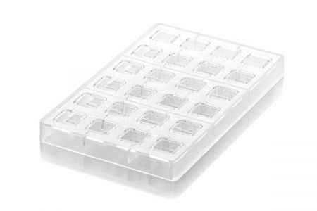 Kit Matrita Policarbonat + silicon, 24 cavitati, 2.5 x 2.5 x H 1.5 cm, 8.9 ml (CH015) [2]