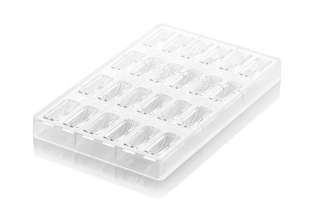 Ciocolaterie - Matrite, Ustensile - Matrita Policarbonat Striatii, 24 cavitati, 4.7 x 1.5 x H 1.6 cm, 8 ml (CH004)
