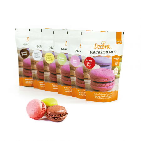 Materii Prime, Ingrediente - Premix Macarons Rosu 250 gr