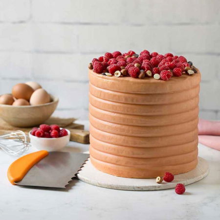 Racleta Nivelare Tort cu Maner din Plastic si Lama Inox Wave, 22.5x11 cm [2]