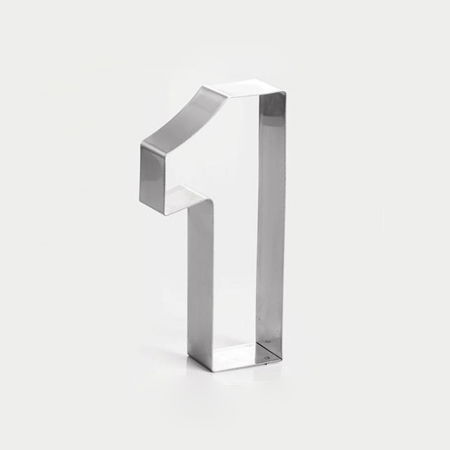 Rame Inox - Rama Inox Cifra 1, Ø20xH4 cm