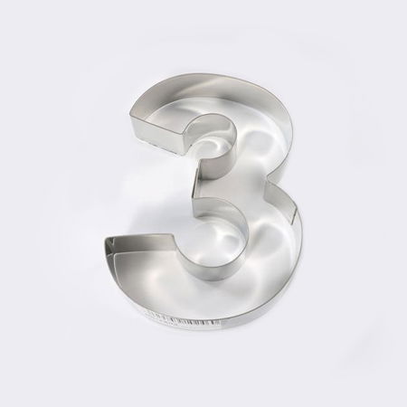 Rame Inox - Rama Inox Cifra 3, 21.5x15.5xH4 cm