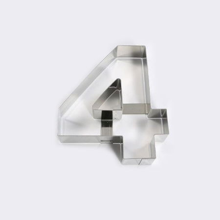 Rame Inox - Rama Inox Cifra 4, 20.1x17.8xH4 cm