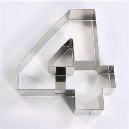 Rame Inox - Rama Inox Cifra 4, 30.3x26.3xH4 cm