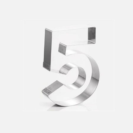 Rame Inox - Rama Inox Cifra 5, 20.2x16.6xH4 cm