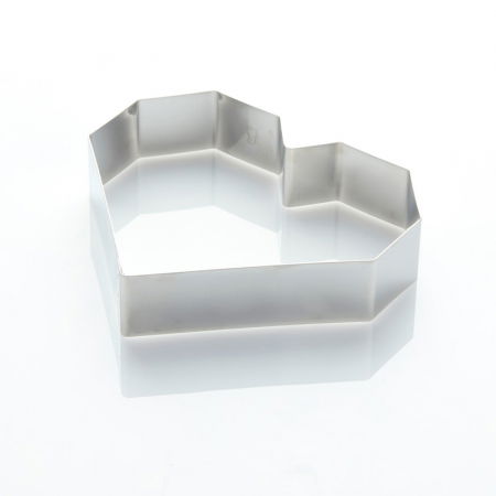 Rame Inox - Rama Inox Inima Diamant 15 x 14 x H 4 cm