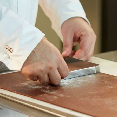 Rama Inox Patrata Colturi Rotunjite 14x14xH2cm [2]