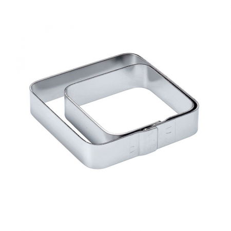 Cofetarie - Ustensile - Rama Inox Patrata Colturi Rotunjite 7x7xH2cm