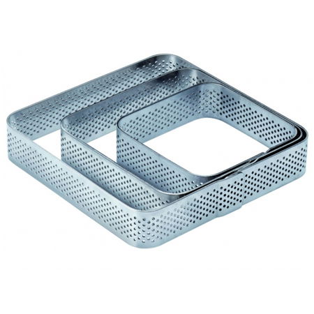 Rame Microforate Tarte - Rama Microforata Tarte Patrate Colturi Rotunjite, 10.5x10.5xH2 cm