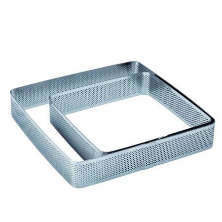 Rame Microforate Tarte - Rama Microforata Tarte Patrate Colturi Rotunjite, 15x15xH3.5 cm