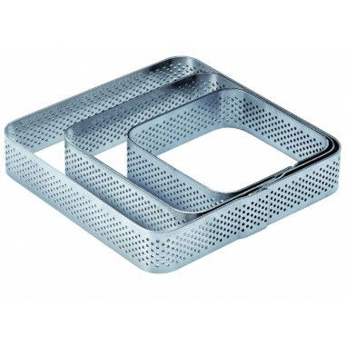 Rame Microforate Tarte - Rama Microforata Tarte Patrate Colturi Rotunjite, 8.5x8.5xH2 cm