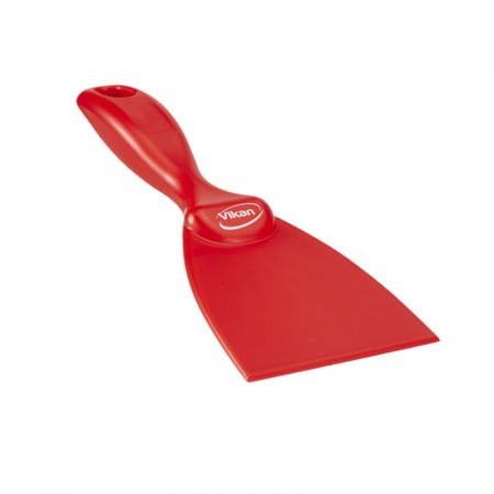 Brutarie, Patiserie - Ustensile - Rascheta cu Maner Material Plastic Rigid Rosu, 7.5 x H 21 cm
