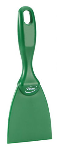 Brutarie, Patiserie - Ustensile - Rascheta cu Maner Material Plastic Rigid Verde, 7.5 x H 21 cm