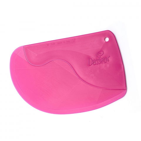 Brutarie, Patiserie - Ustensile - Raschete Material Plastic Fucsia, 12.5 cm