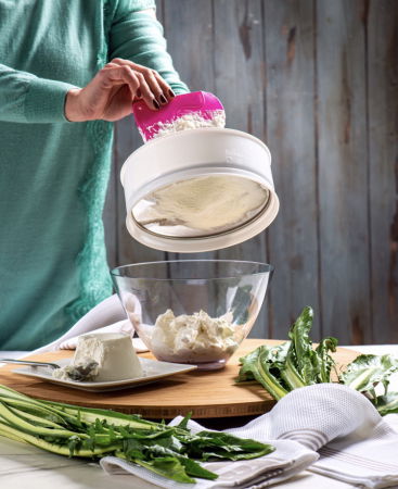 Raschete Material Plastic Fucsia, 14.5 si 12.5 cm Model Curbat, Set 2 Buc [2]