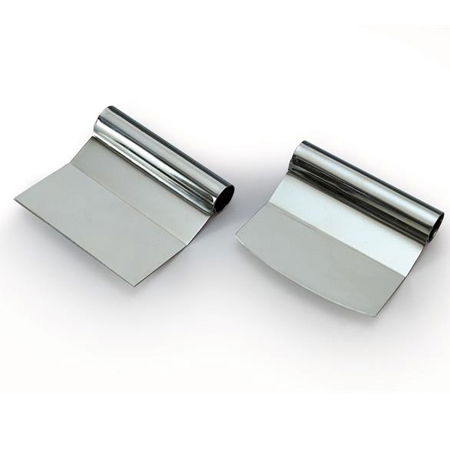 Cutite, Raschete, Raclete, Stante - Rascheta Inox cu Maner Rotund, L 12 x H 11.5 cm