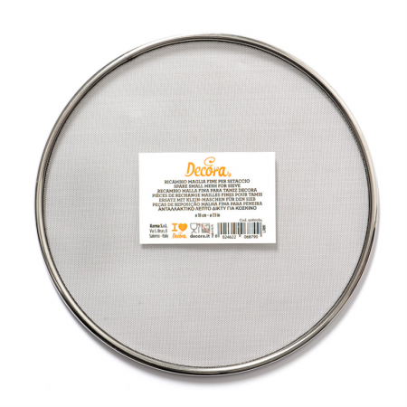 Brutarie, Patiserie - Ustensile - Retea Inox ganulatie Fina pentru Sita Interschimbabila, Ø 18 cm