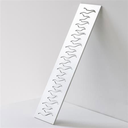 Ustensile Diverse Ciocolaterie - Sablon Inox Decor Tort / Monoportii - Model Flacara , 30xH8.4