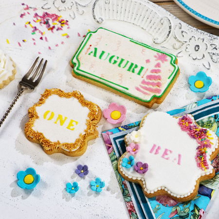 Sabloane Decor - Sablon Plastic Decor Alfabet, 25 x 10 cm