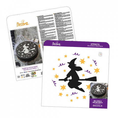 Sablon Plastic Decor Top, Model Halloween Vrajitoare Ø 25 cm [2]