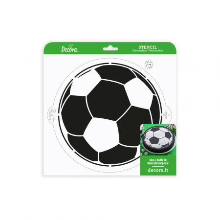 Sablon Plastic Decor Top, Model Minge Fotbal, Ø 25 cm [2]