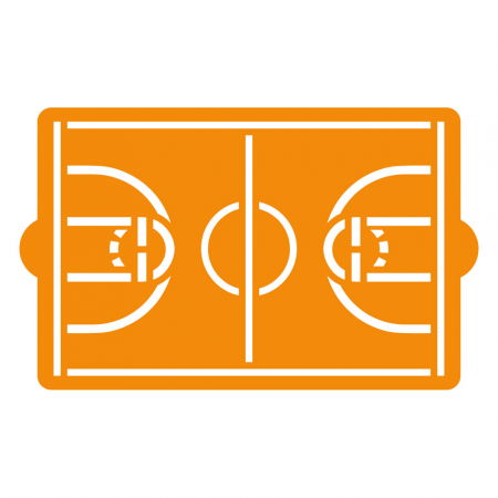 Sabloane Decor - Sablon Plastic Decor Top, Model Teren Baschet, 30 x 20 cm 