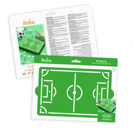 Sablon Plastic Decor Top, Model Teren Fotbal, 30 x 20 cm [3]