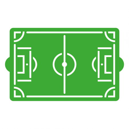 Sabloane Decor - Sablon Plastic Decor Top, Model Teren Fotbal, 30 x 20 cm