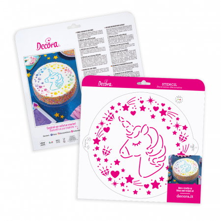 Sablon Plastic Decor Top, Model Unicorn, Ø 25 cm [2]
