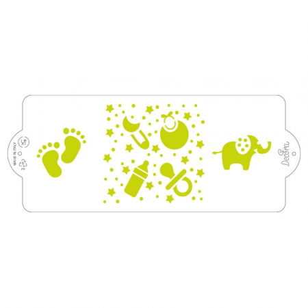 Sablon Plastic Lateral Decor Bebe, 25 x 10 cm [3]