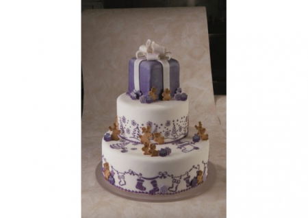 Sabloane Decor - Sablon Plastic Lateral Decor Craciun - Iarna cu Pinguini, 34 x 9 cm