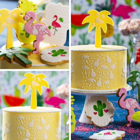 Sabloane Decor - Sablon Plastic Lateral Decor Exotic, 25 x 10 cm