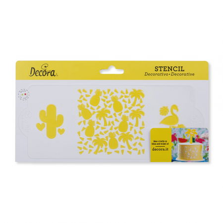 Sablon Plastic Lateral Decor Exotic, 25 x 10 cm [3]