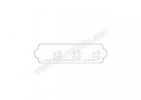 Sabloane Decor - Sablon Plastic Lateral Decor Lalele, 34 x 9 cm